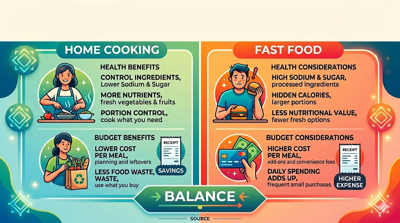 Home Cooking vs Fast Food in Canada: Which Option is Better for Your Health and Budget?