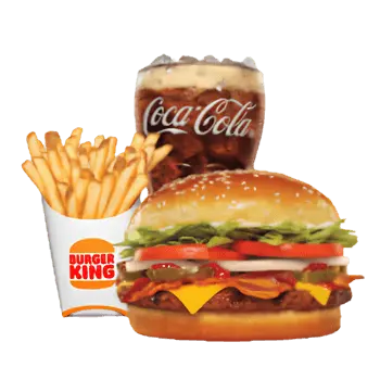 whopper with bacon and cheese meals